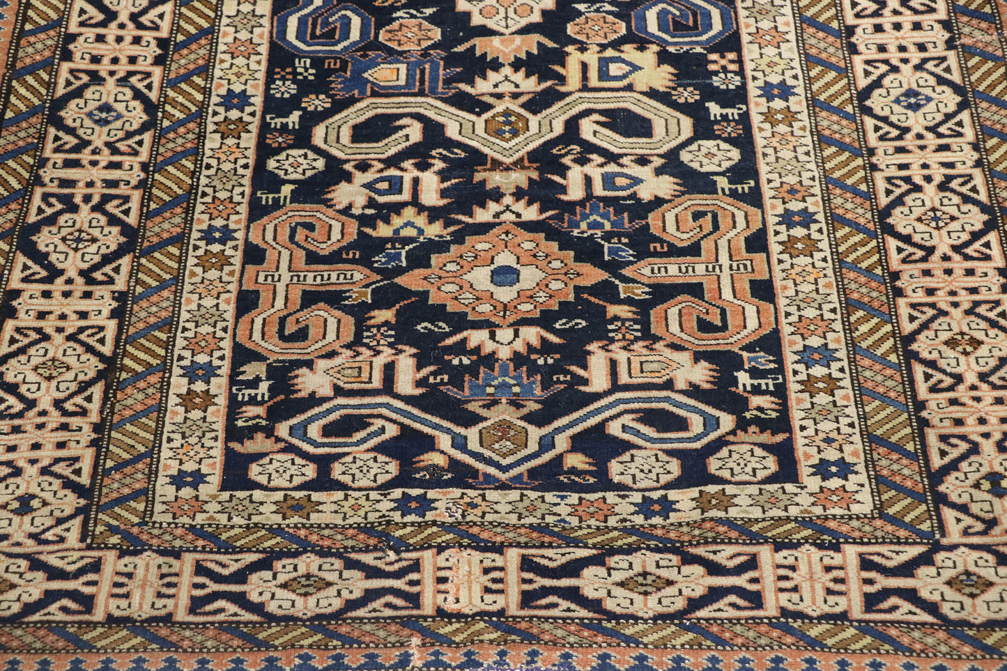 3 x 4 Antique Caucasian Shirvan Kuba Rug 77658