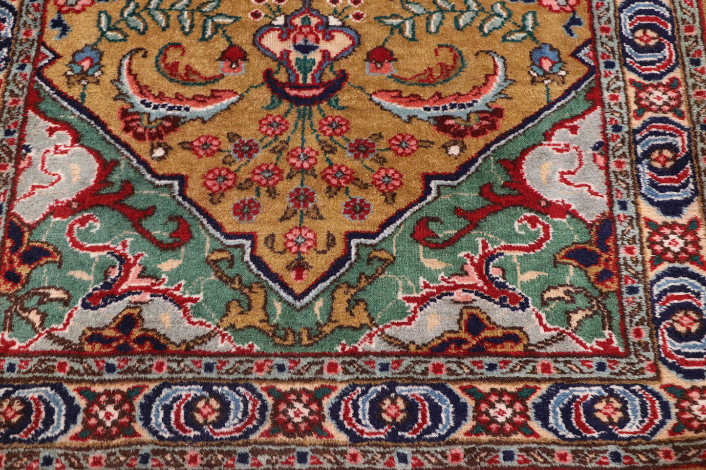3 x 14 Vintage Persian Tabriz Runner 77661