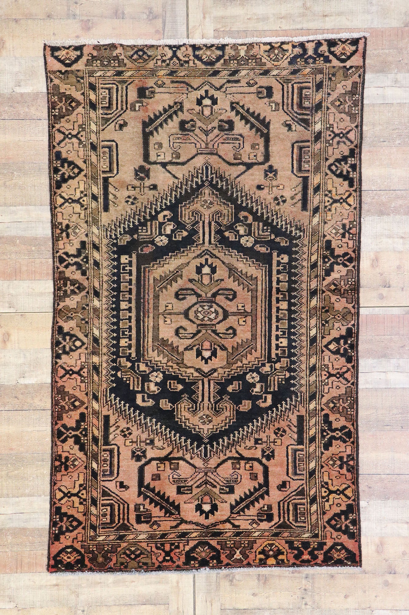 4 x 7 Vintage Persian Hamadan Rug 77711