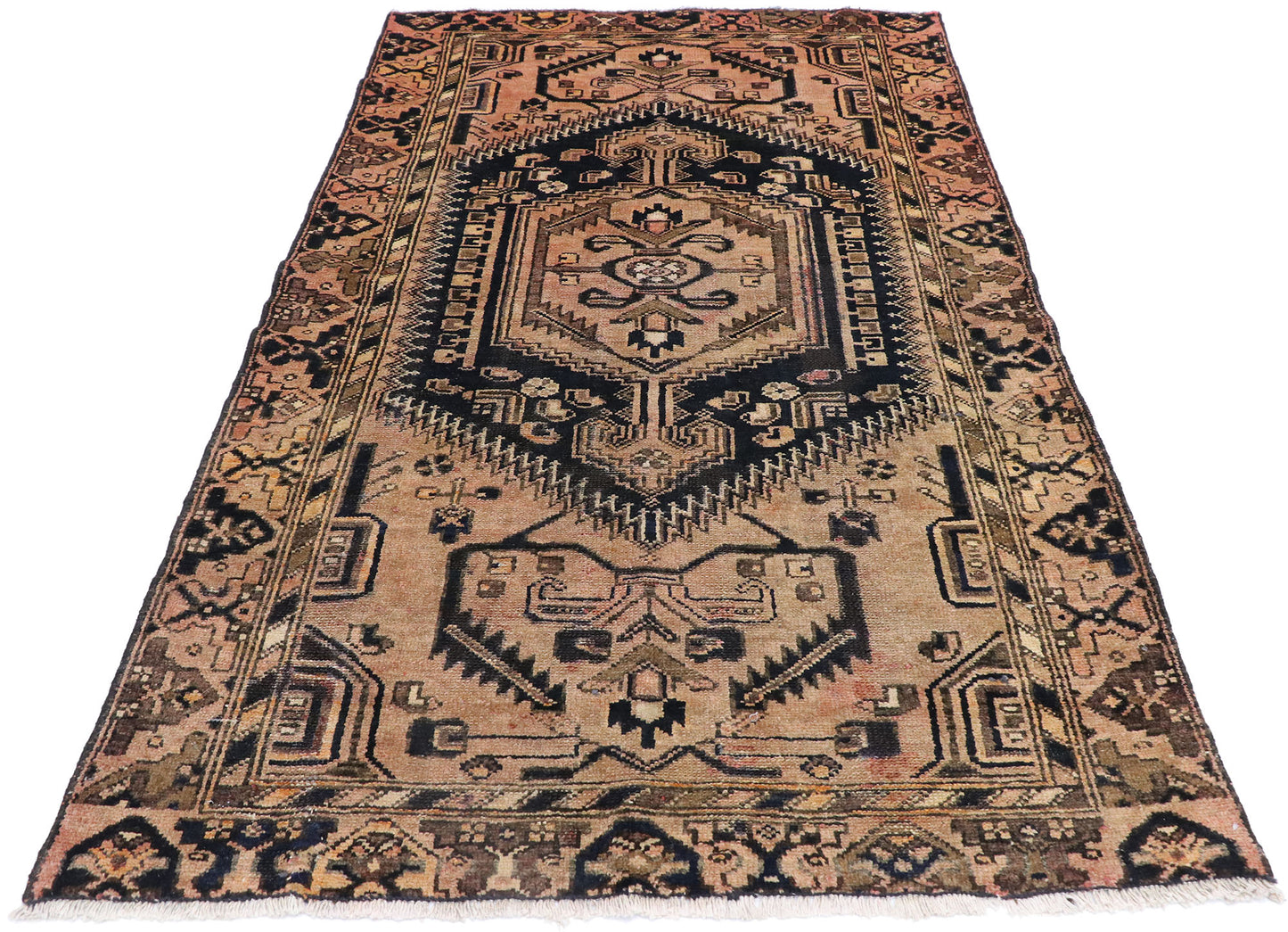 4 x 7 Vintage Persian Hamadan Rug 77711