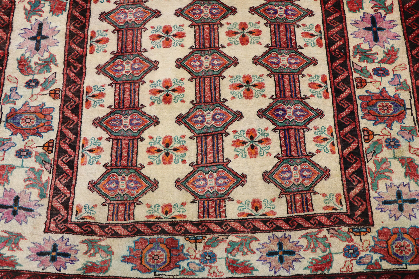 4 x 6 Vintage Persian Turkoman Rug 77717