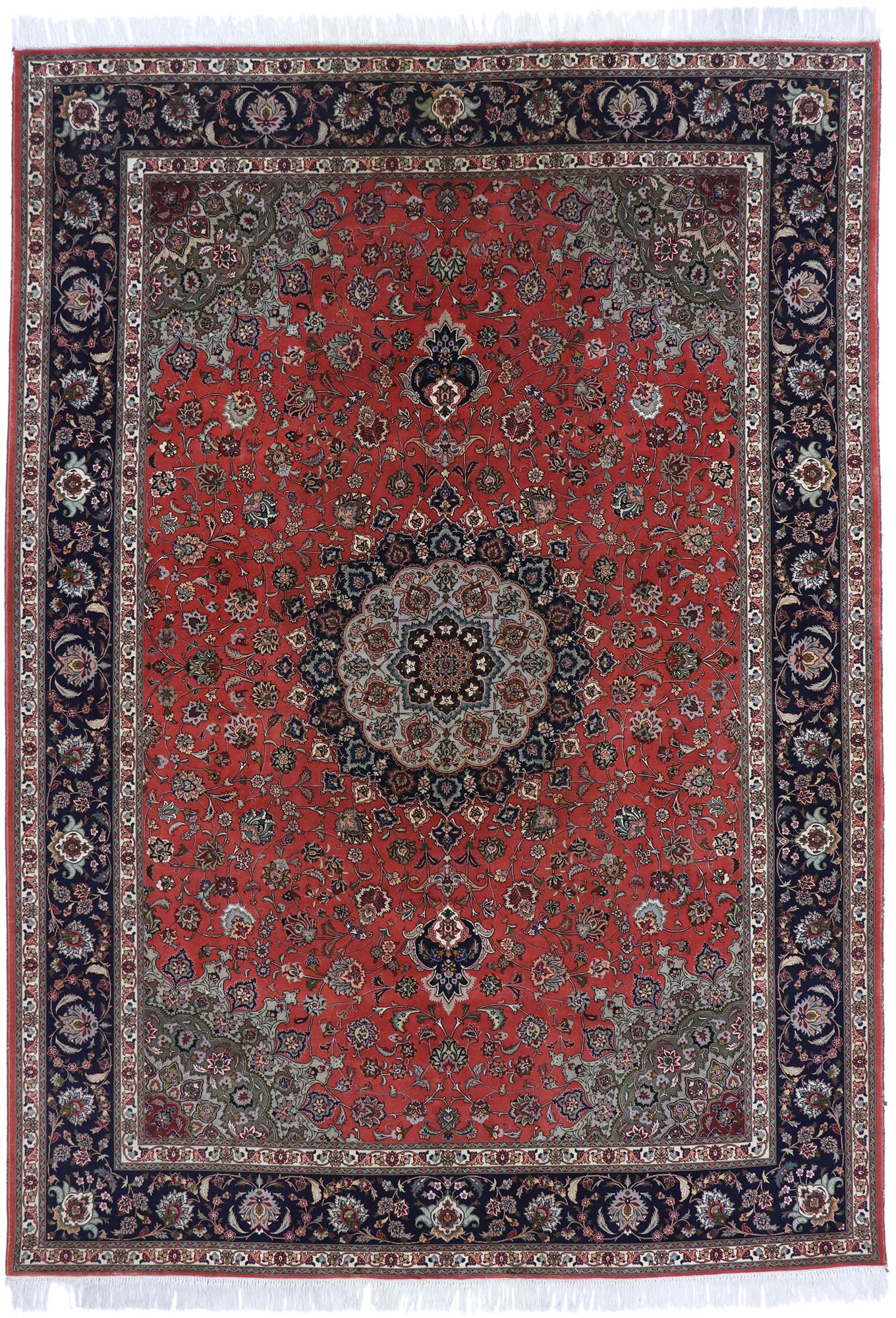 8 x 12 Vintage Persian Tabriz Rug 77730