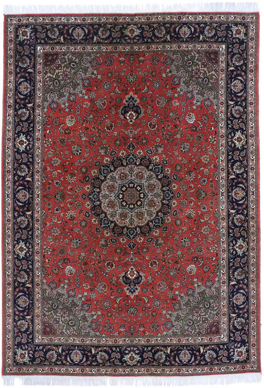 8 x 12 Vintage Persian Tabriz Rug 77730