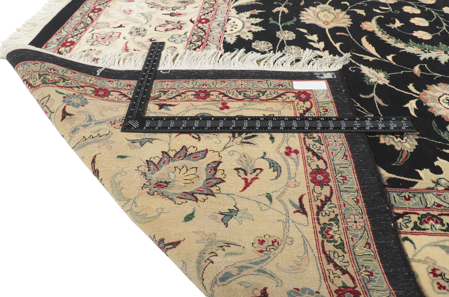 12 x 18 Vintage Pakistani Tabriz Rug 77747