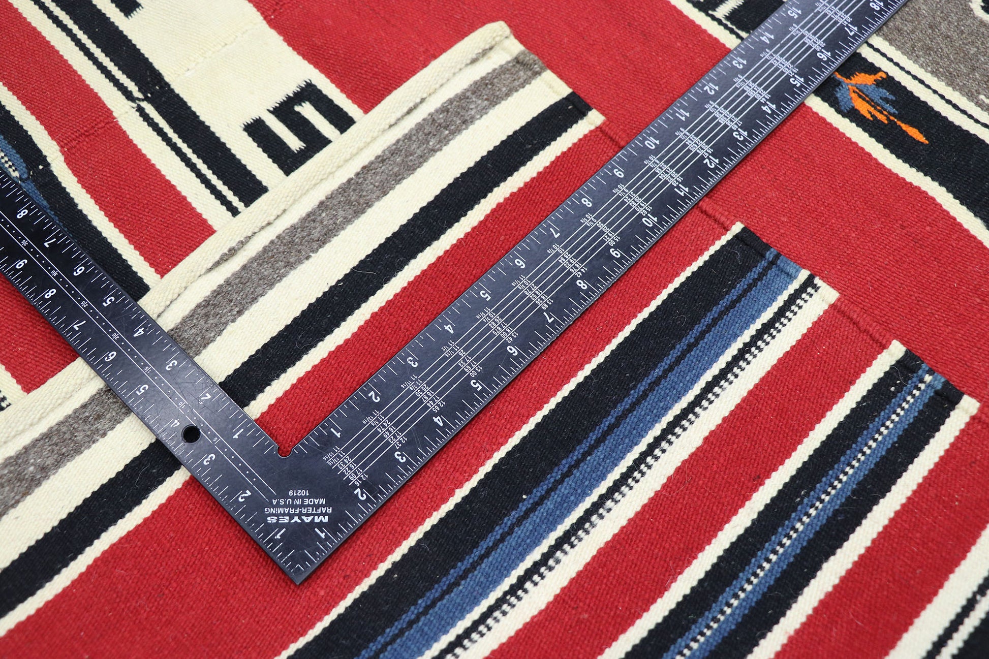 5 x 6 Vintage Mexican Chac Mool Kilim Rug 77762