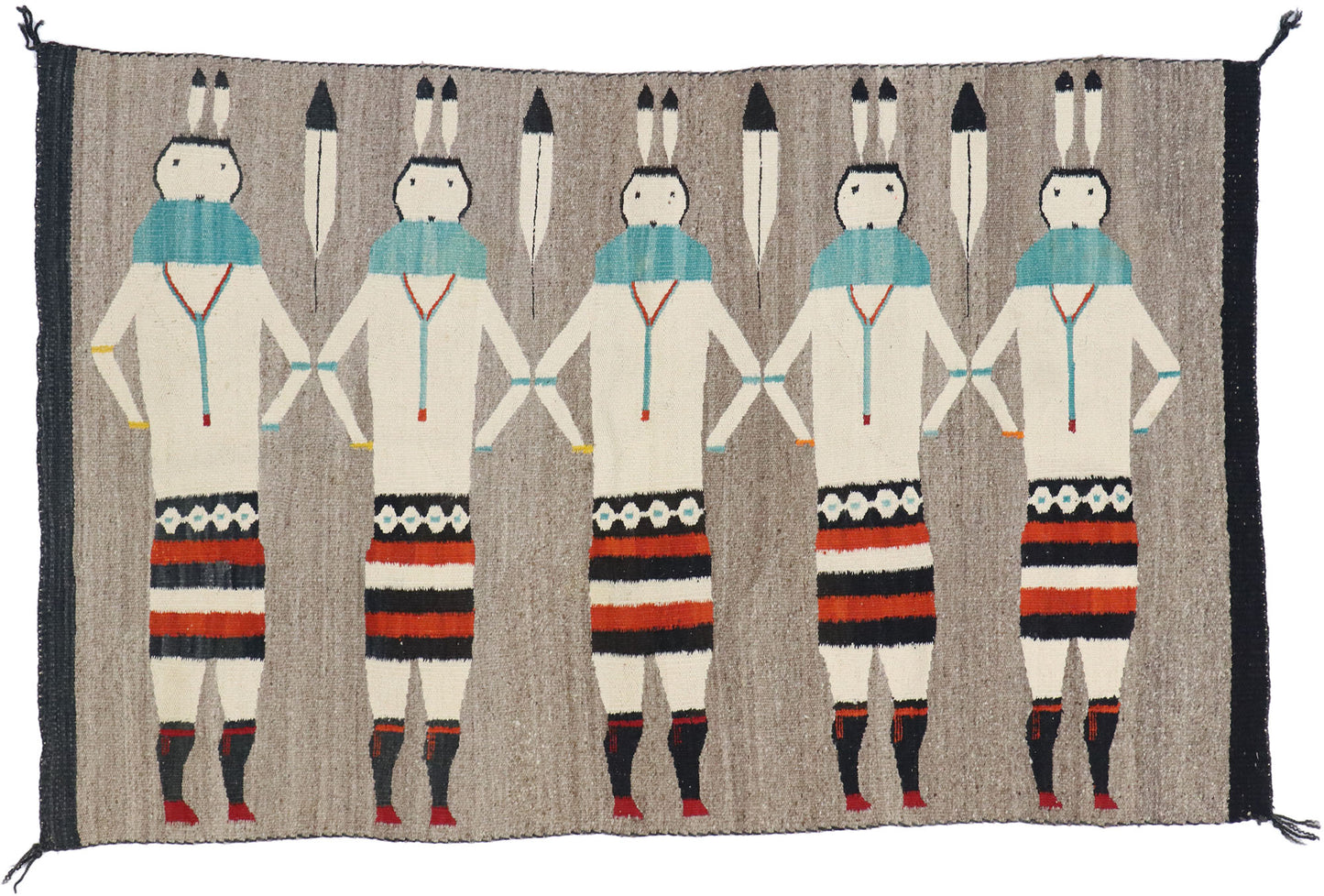 3 x 4 Vintage Yeibichai Navajo Rug 77768