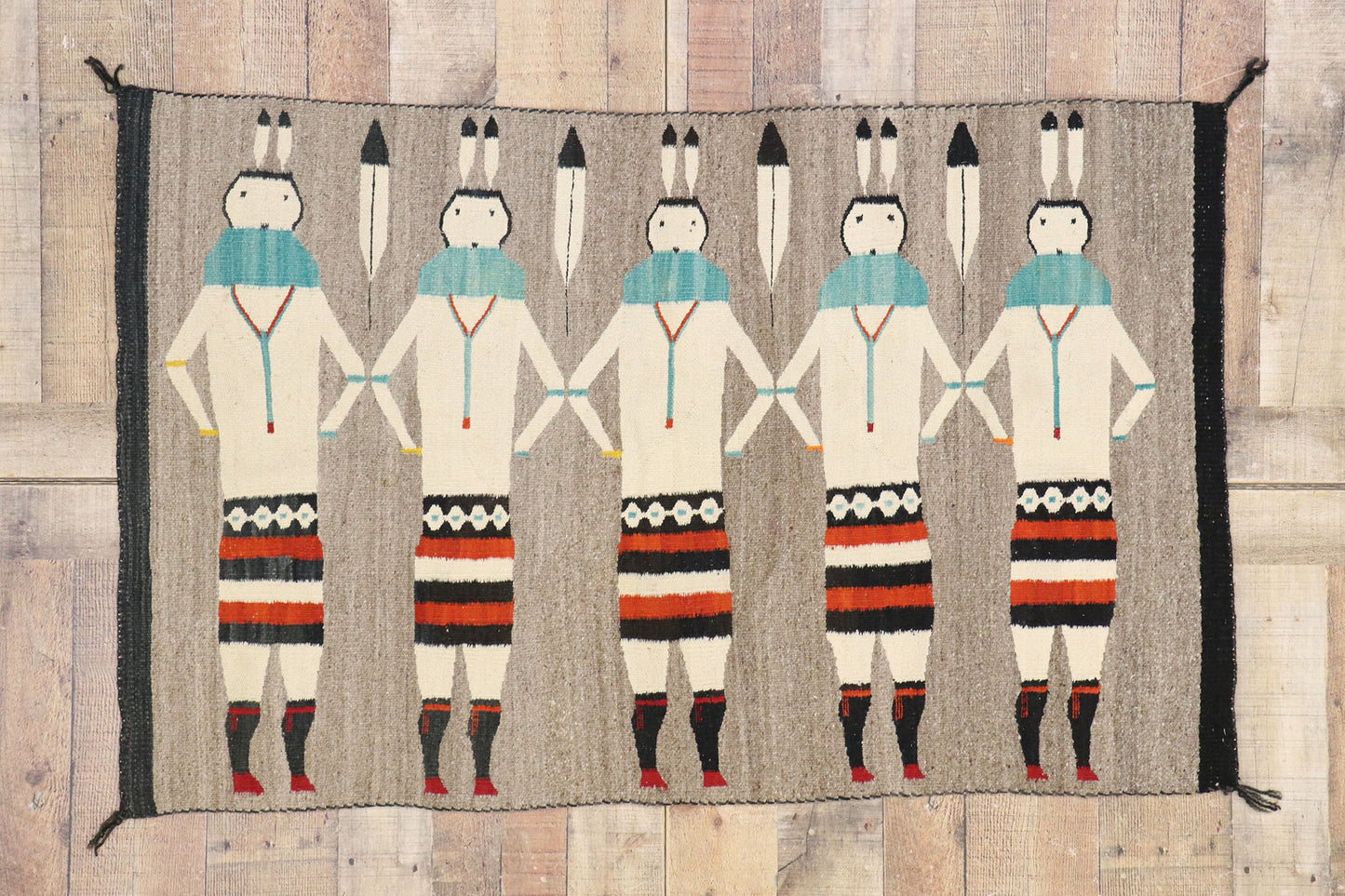 3 x 4 Vintage Yeibichai Navajo Rug 77768