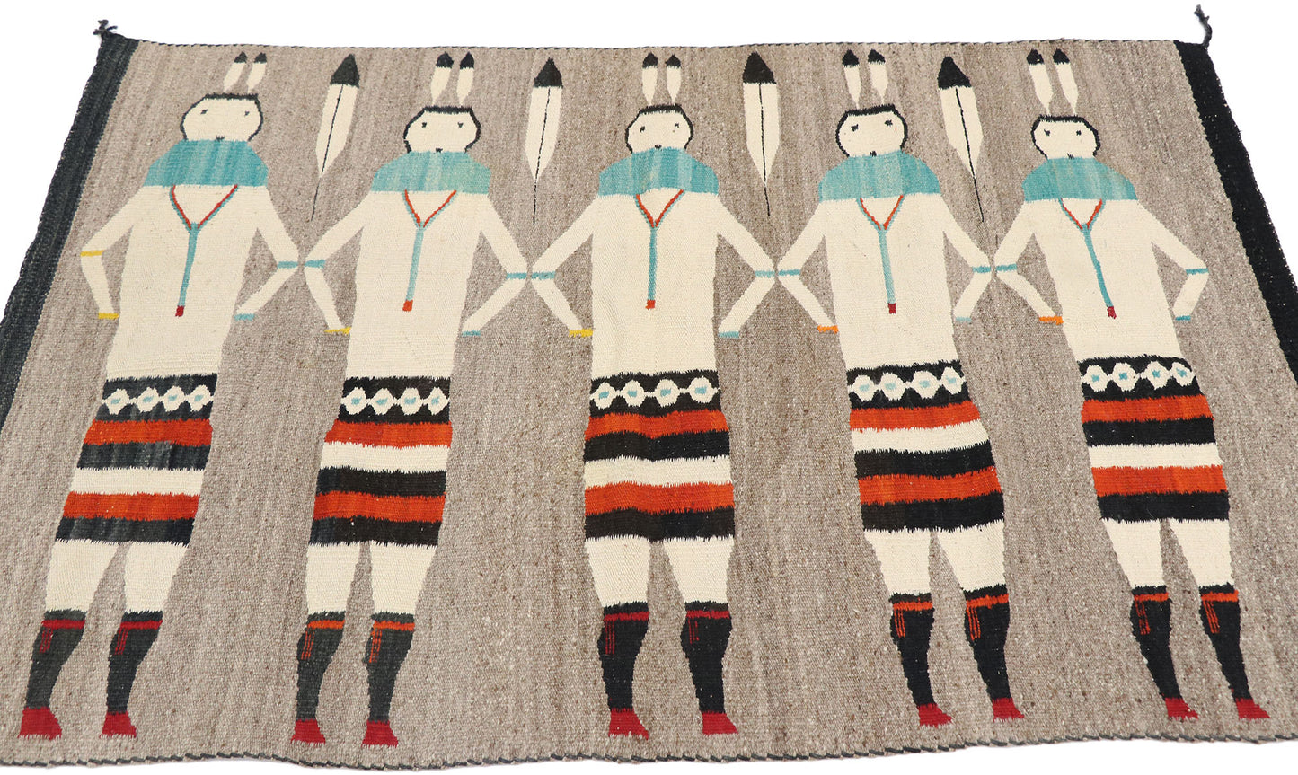 3 x 4 Vintage Yeibichai Navajo Rug 77768