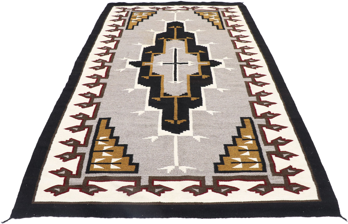 5 x 7 Vintage Ganado Navajo Rug 77770