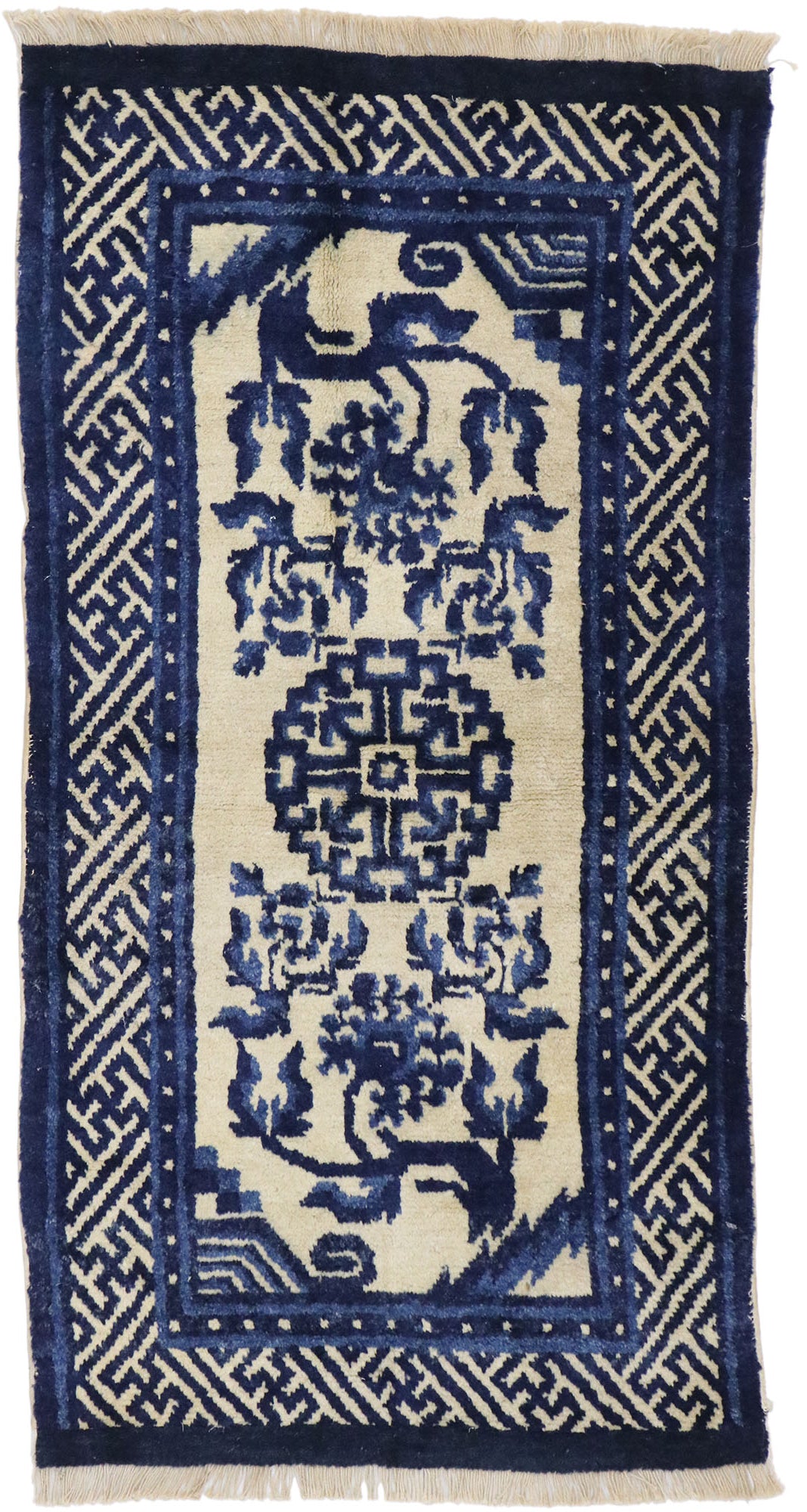 2 x 4 Antique Silk Chinese Peking Rug 77773