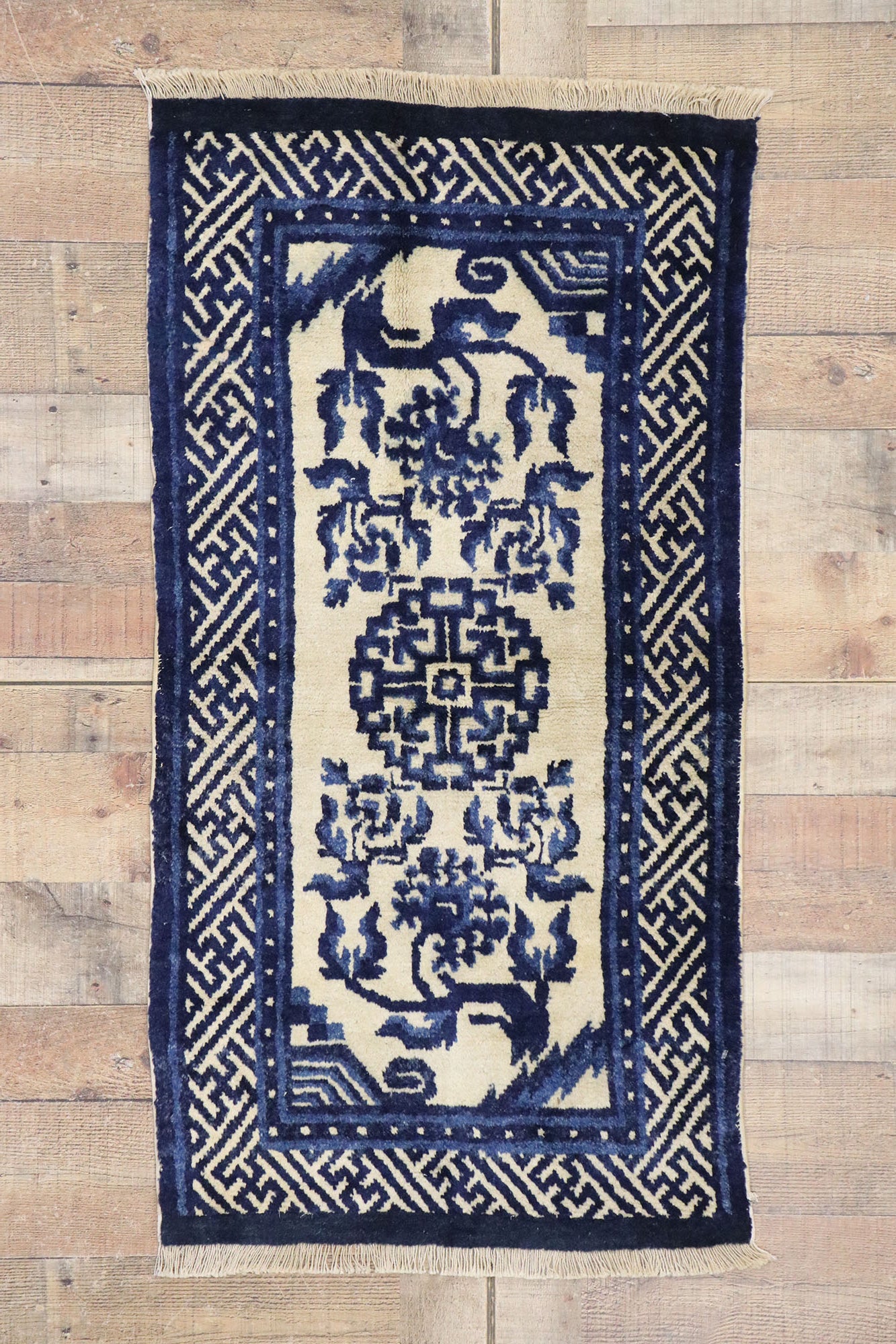 2 x 4 Antique Silk Chinese Peking Rug 77773