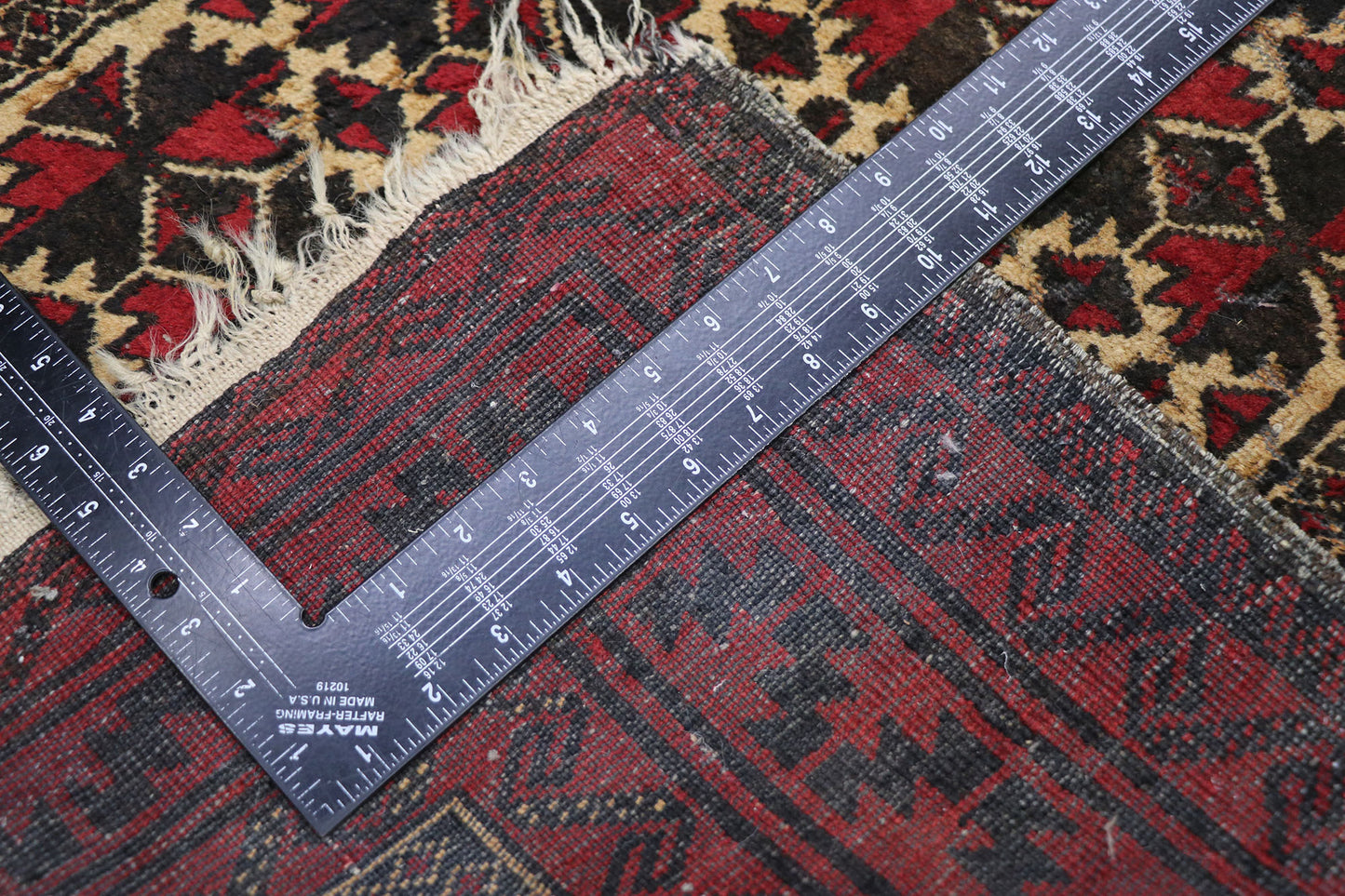 3 x 4 Vintage Herat Persian Baluch Prayer Rug 77785