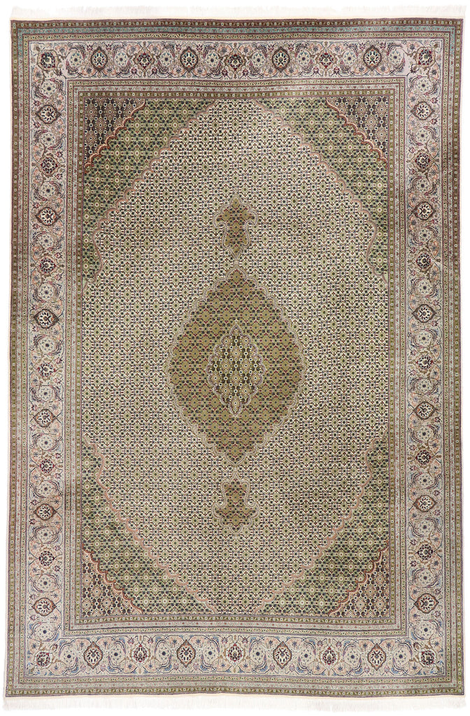 7 x 10 Vintage Persian Mahi Tabriz Rug 77792