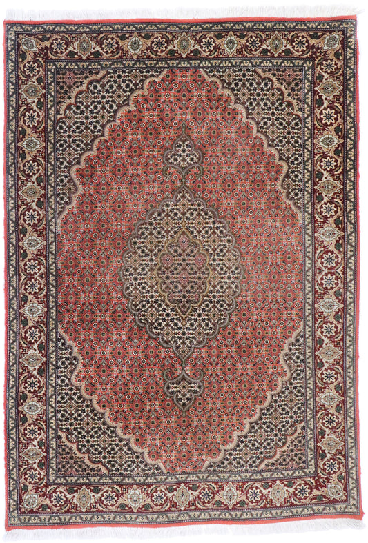 3 x 5 Vintage Persian Mahi Tabriz Rug 77794
