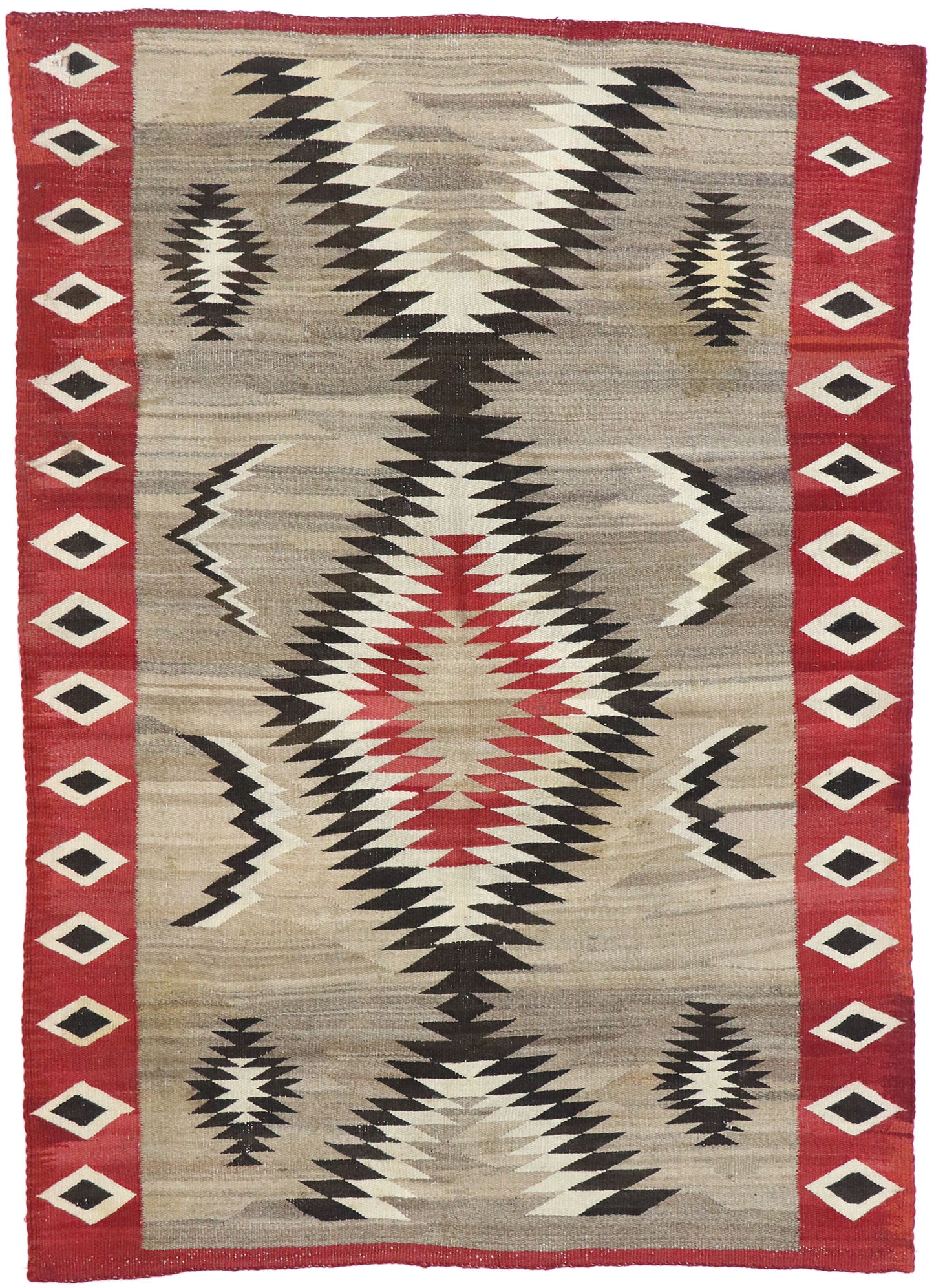 4 x 6 Antique Eye Dazzler Navajo Rug 77803