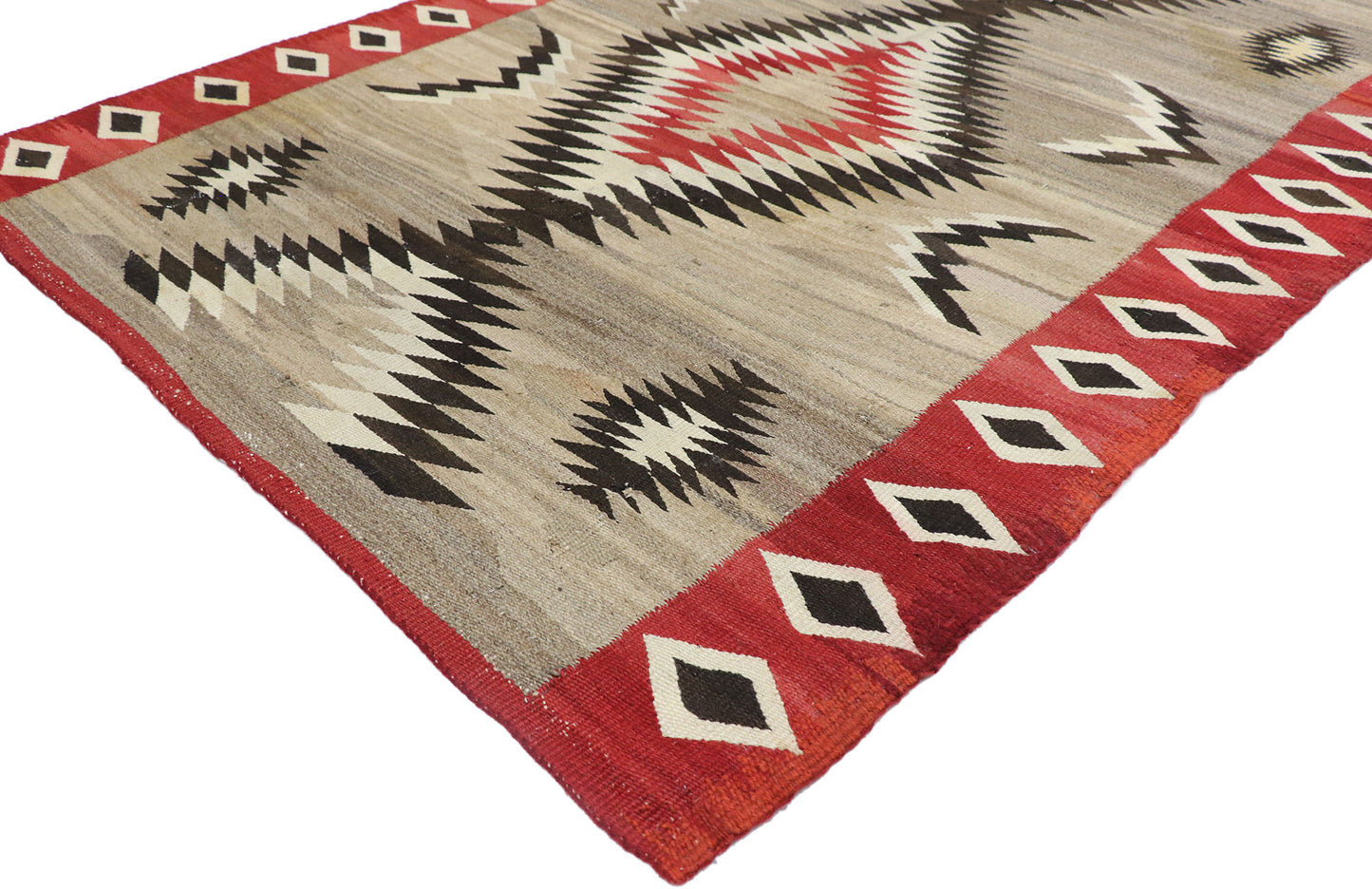 4 x 6 Antique Eye Dazzler Navajo Rug 77803
