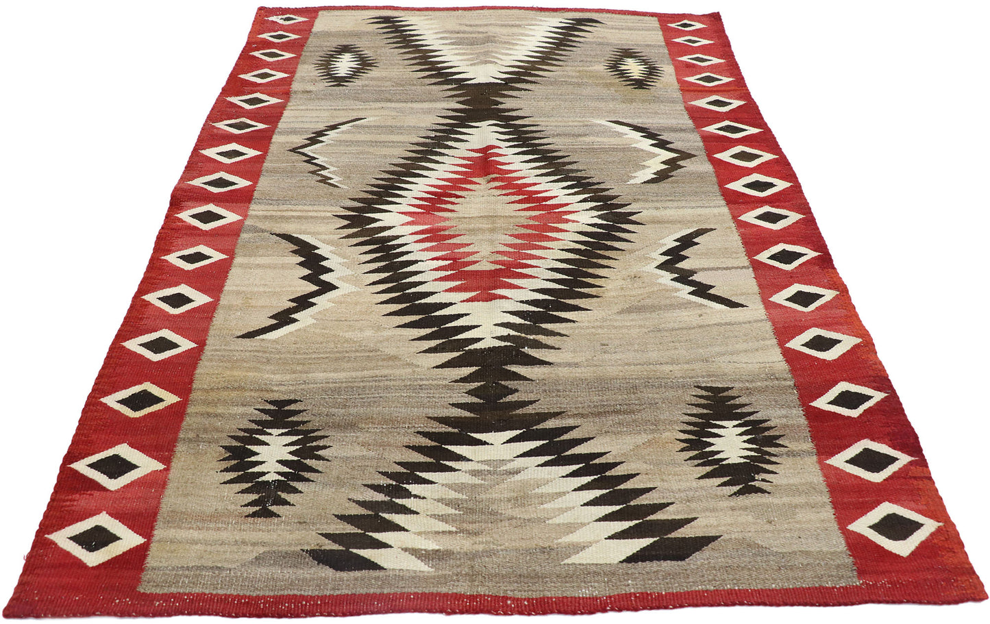 4 x 6 Antique Eye Dazzler Navajo Rug 77803