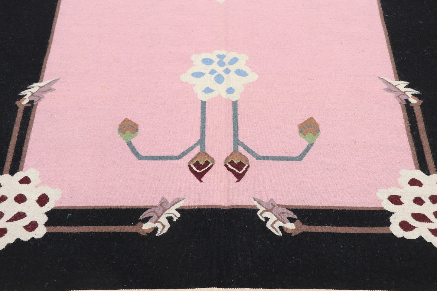 4 x 6 Vintage Floral Kilim Rug 77814