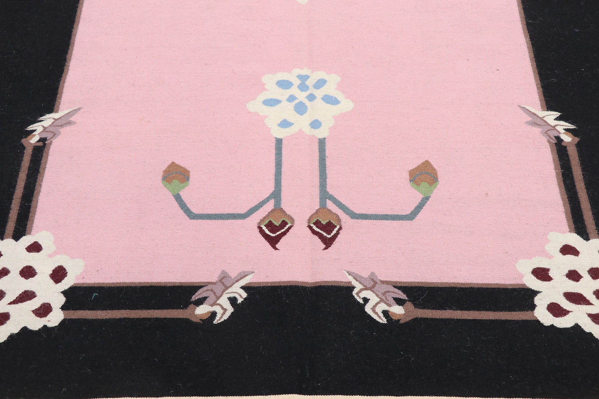 4 x 6 Vintage Floral Kilim Rug 77814