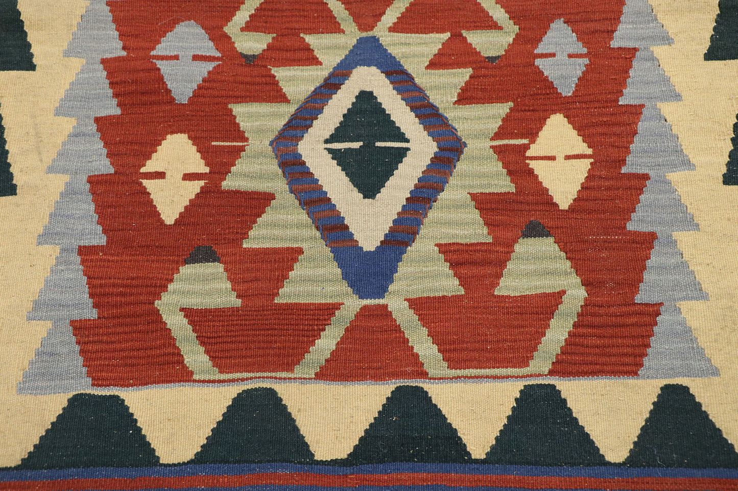 3 x 4 Vintage Persian Shiraz Kilim Rug 77840