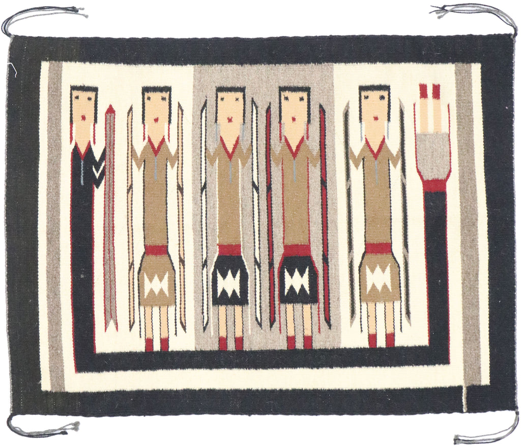 2 x 3 Vintage Yeibichai Navajo Rug 77871