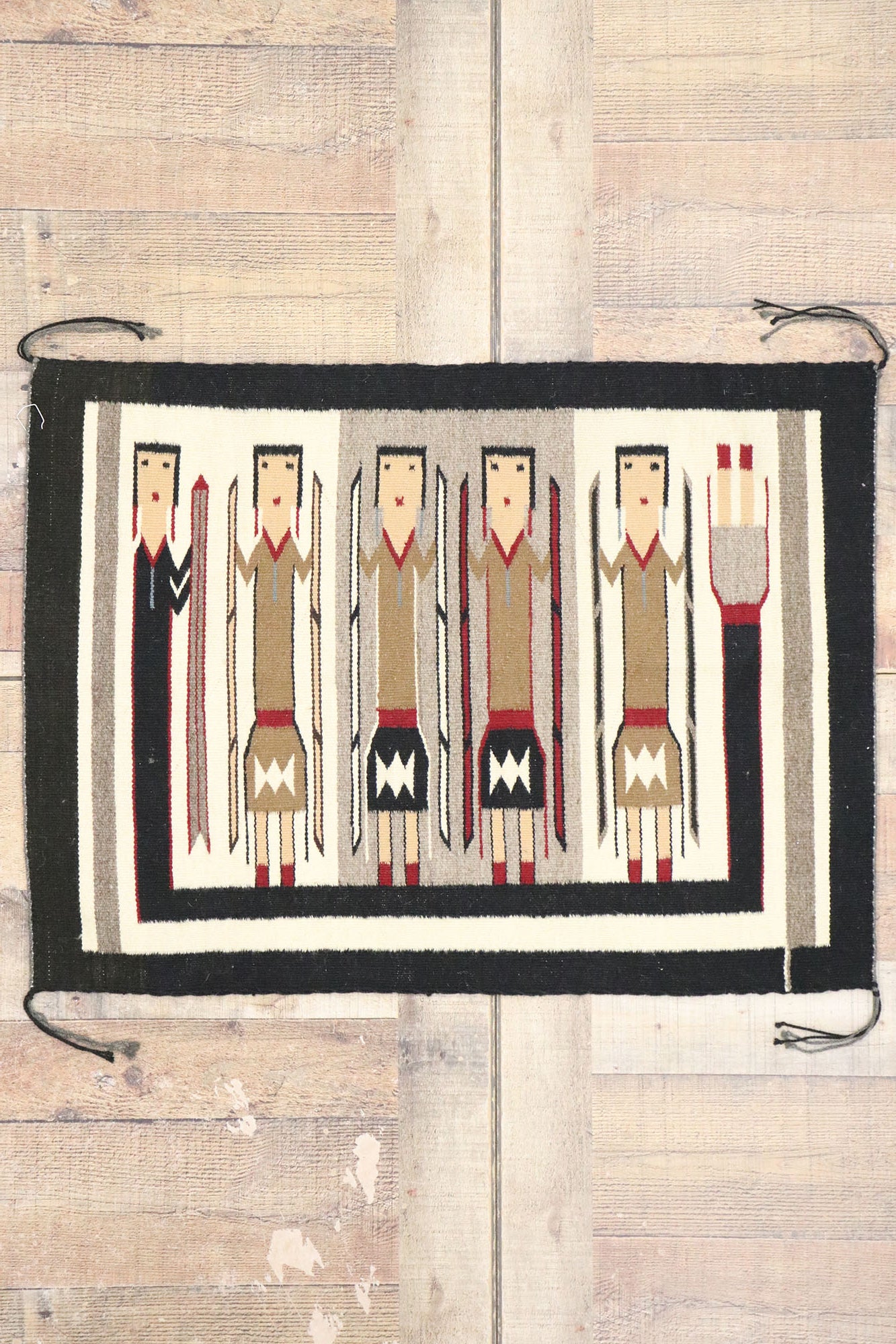 2 x 3 Vintage Yeibichai Navajo Rug 77871