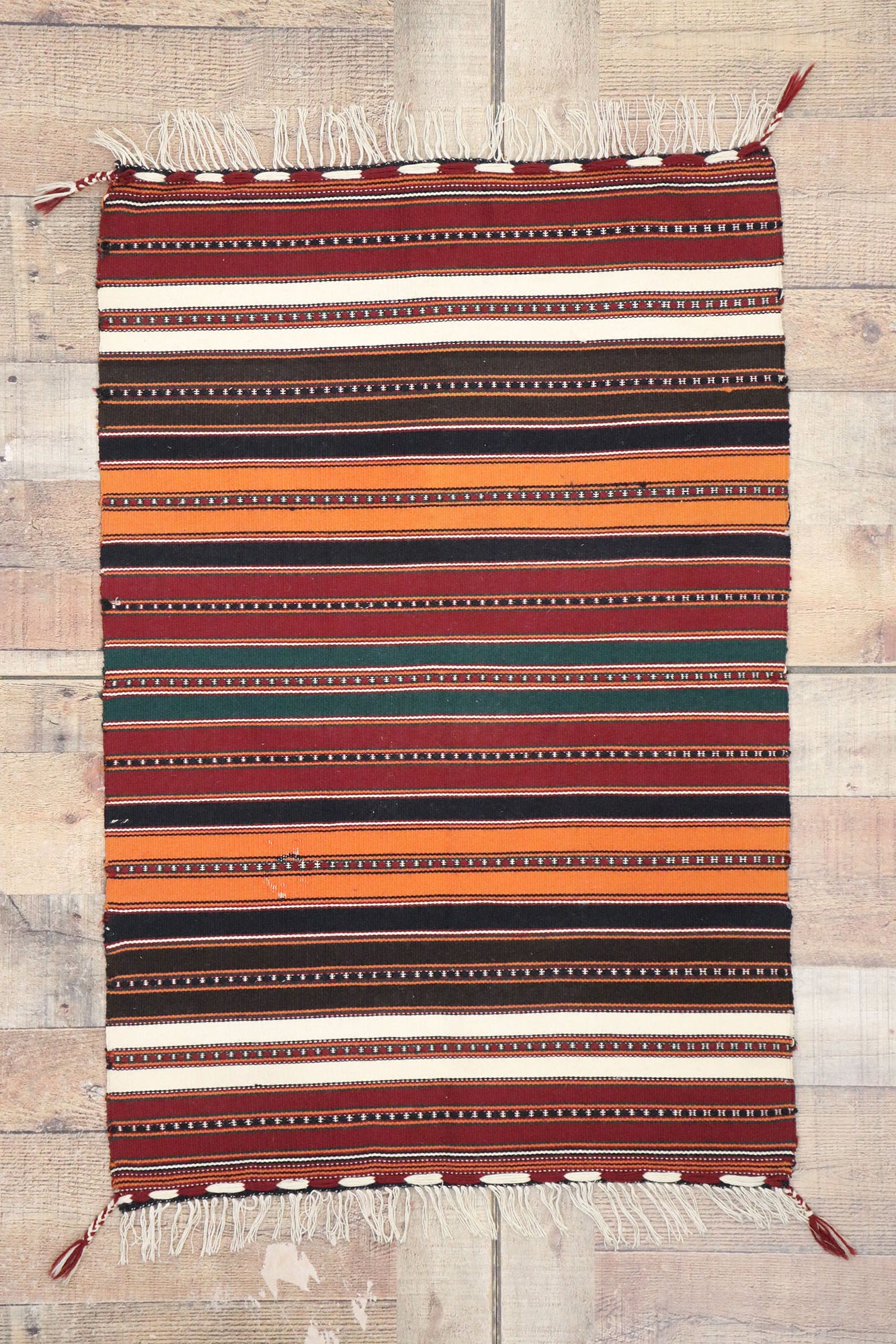 2 x 3 Vintage Persian Shiraz Kilim Rug 77895