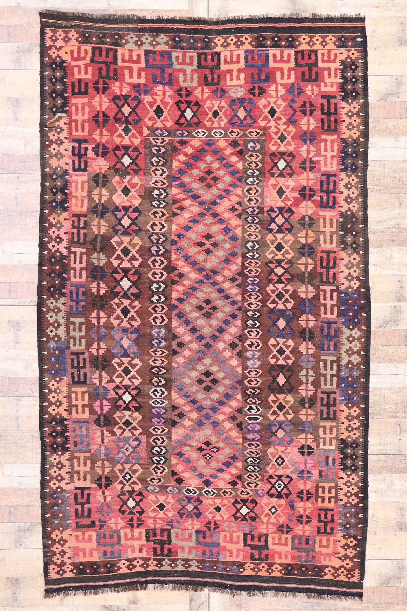 5 x 9 Vintage Afghan Kilim Rug 77928
