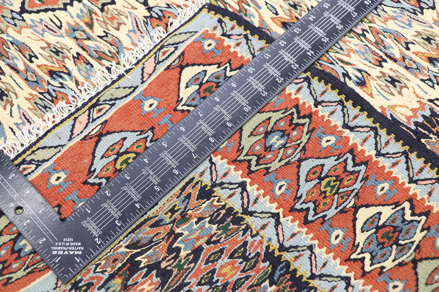 5 x 8 Vintage Persian Senneh Kilim Rug 77929