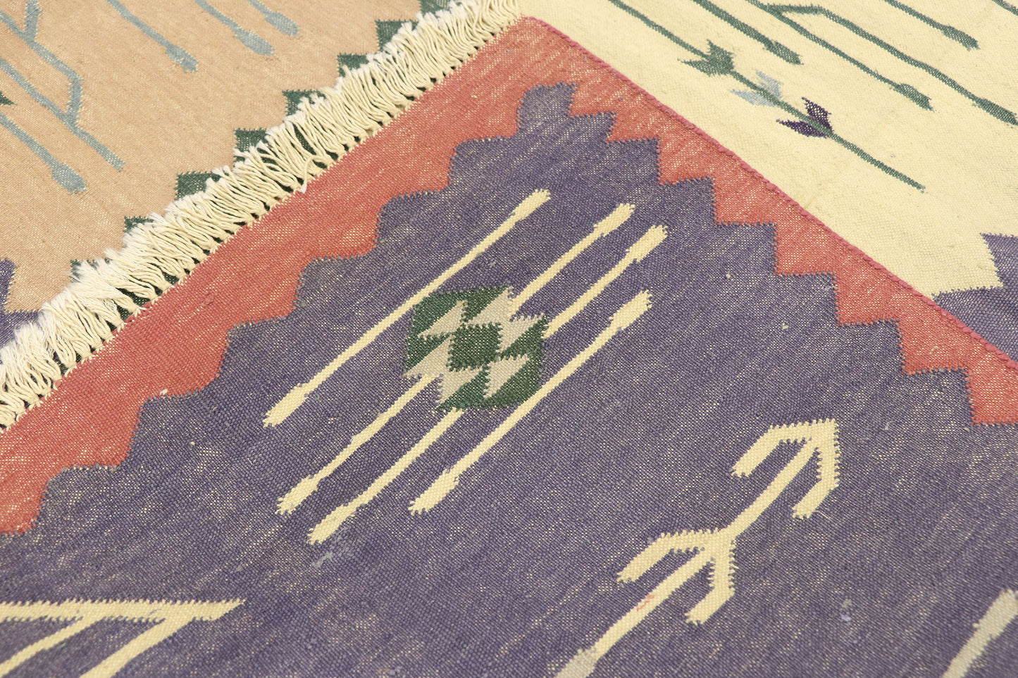 6 x 9 Vintage Oltenian Romanian Kilim Rug 77936