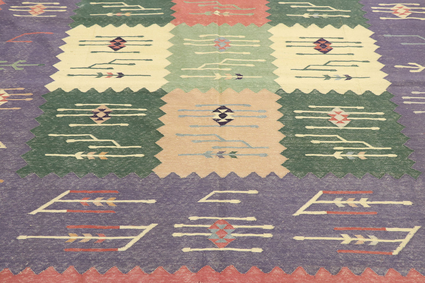 6 x 9 Vintage Oltenian Romanian Kilim Rug 77936