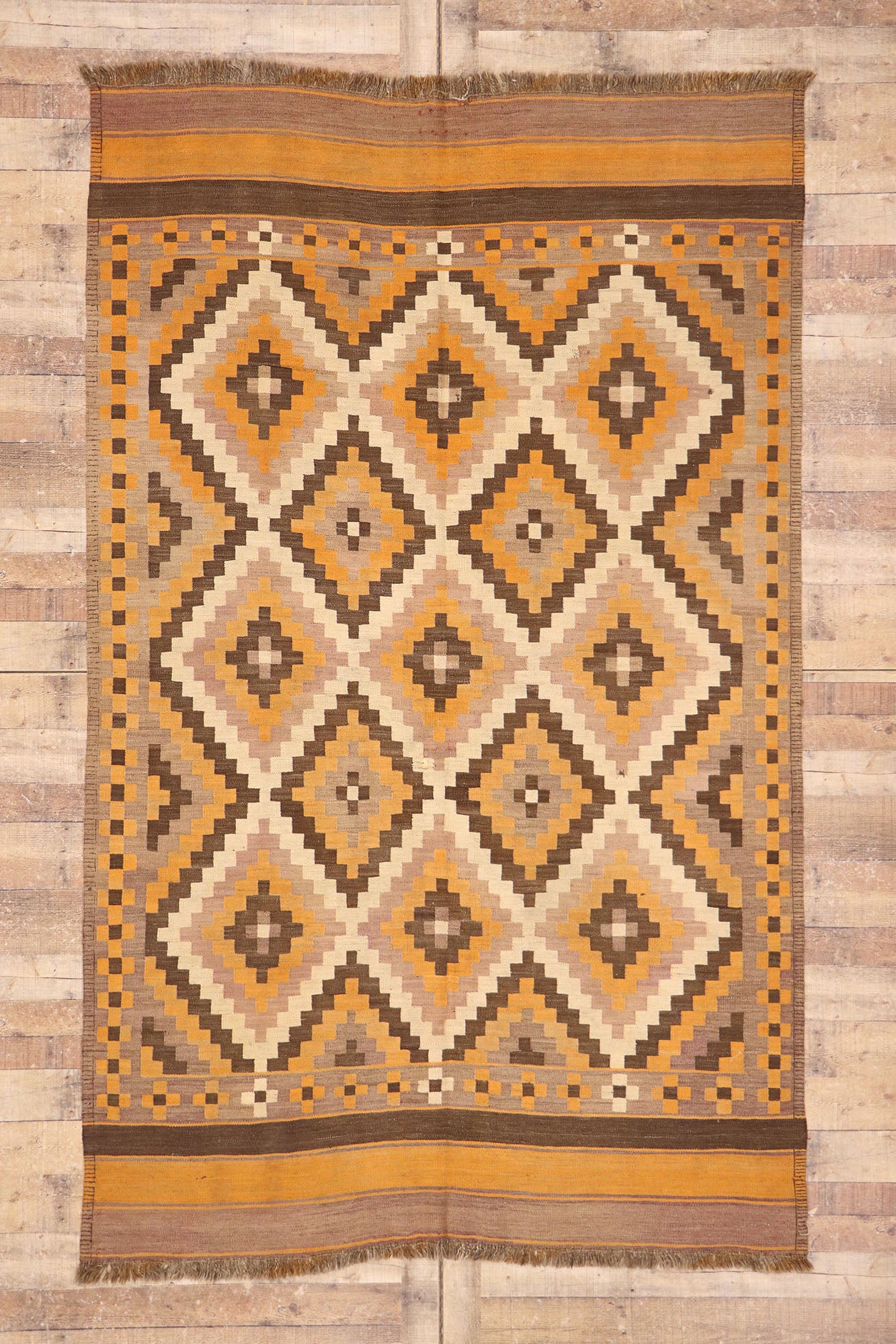 6 x 9 Vintage Afghan Kilim Rug 77948