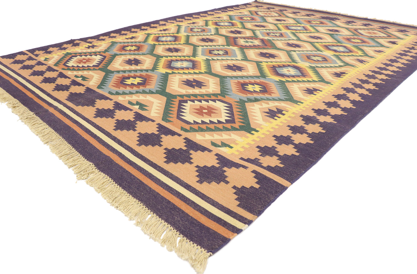 6 x 9 Vintage Afghan Kilim Rug 77957