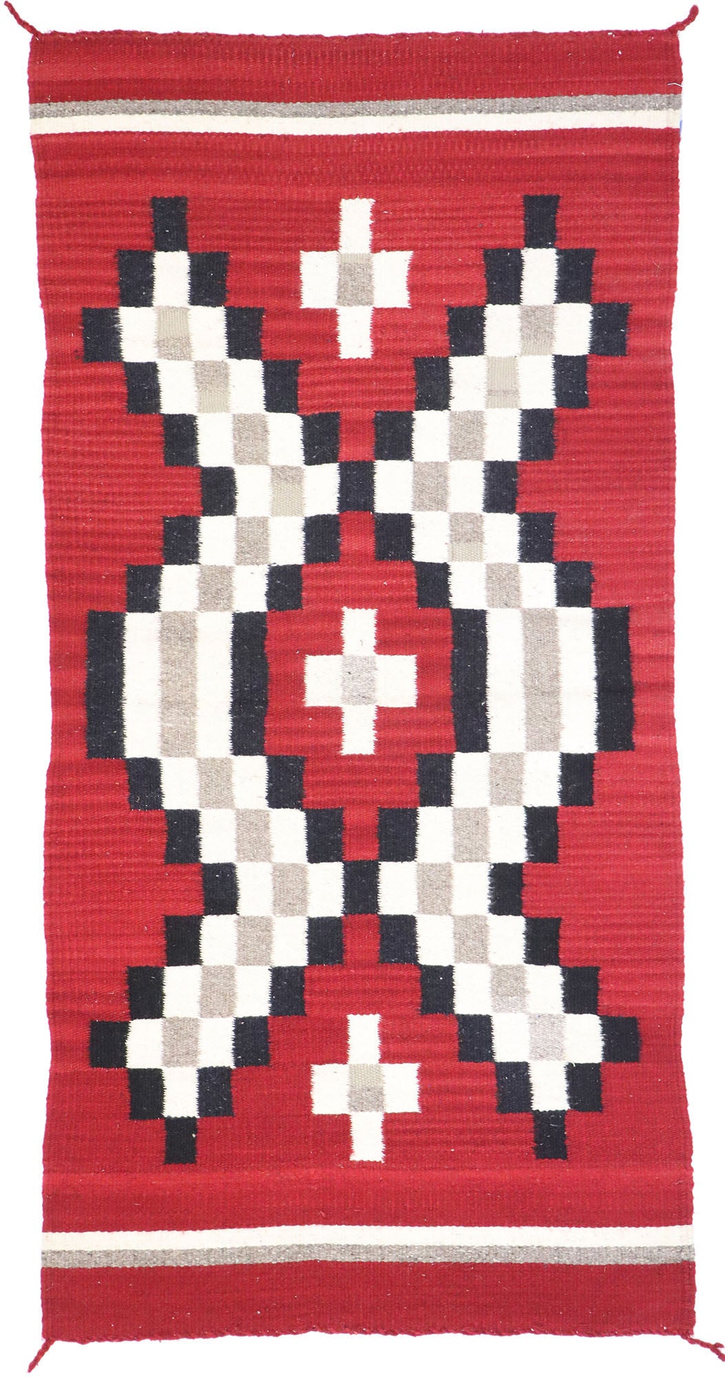 2 x 5 Vintage Eye Dazzler Navajo Rug 77958