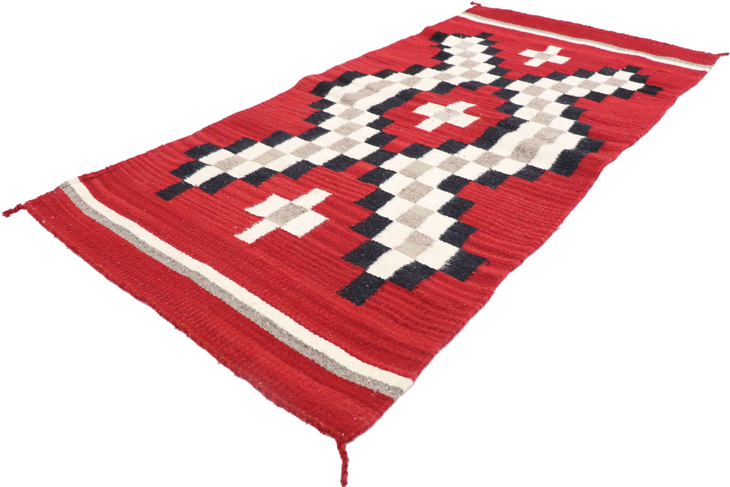 2 x 5 Vintage Eye Dazzler Navajo Rug 77958