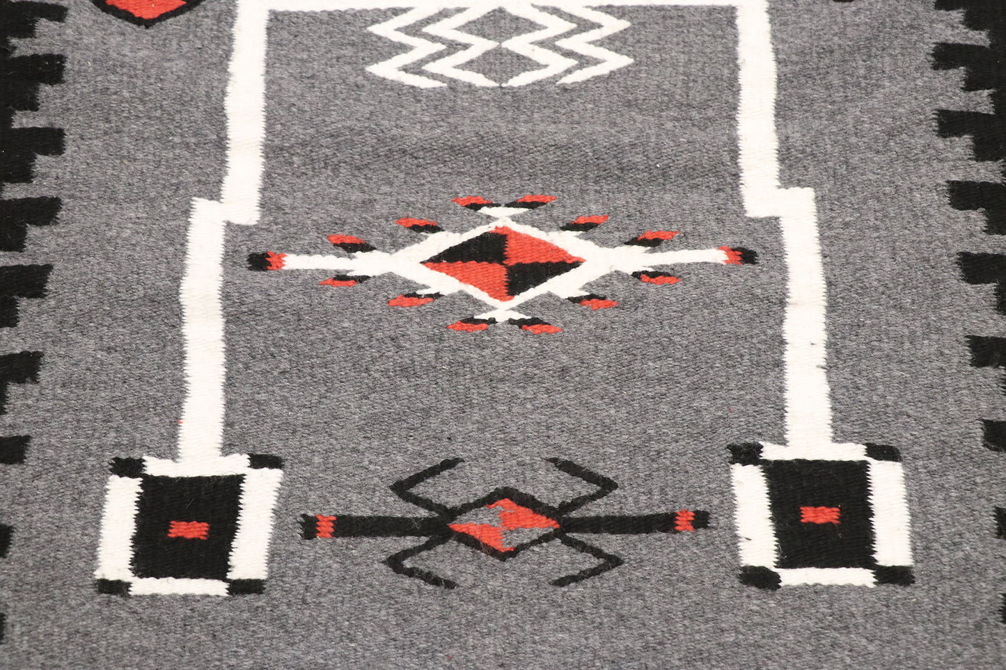 2 x 5 Vintage Navajo Storm Rug 77959