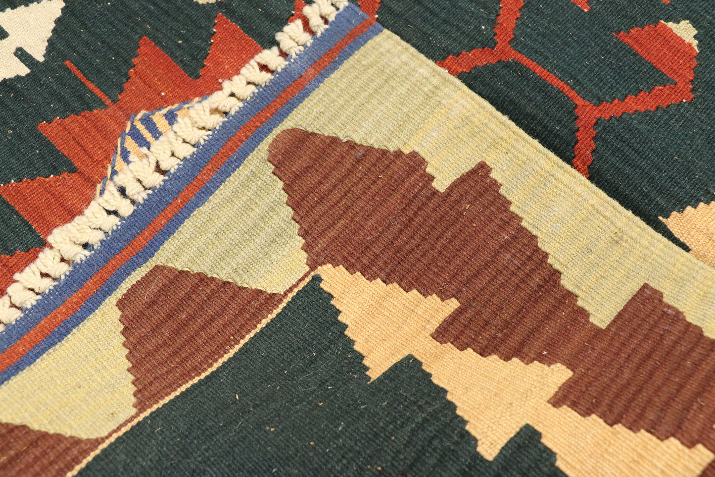 3 x 4 Vintage Persian Shiraz Kilim Rug 77972