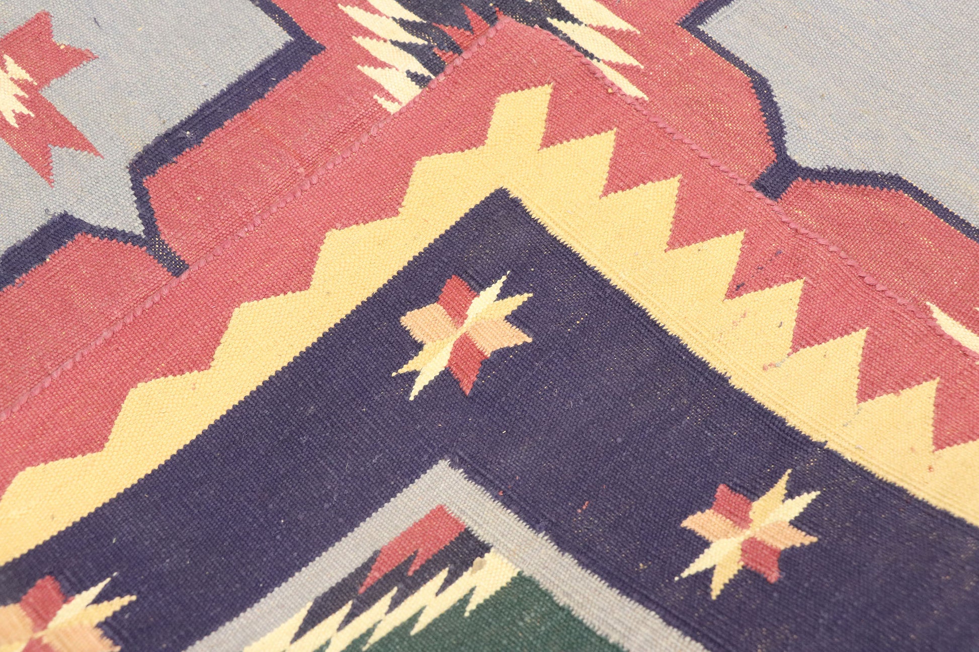 4 x 6 Vintage Maramures Romanian Kilim Rug 77986