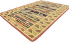 4 x 6 Vintage Indian Stone Wash Dhurrie Rug 77989