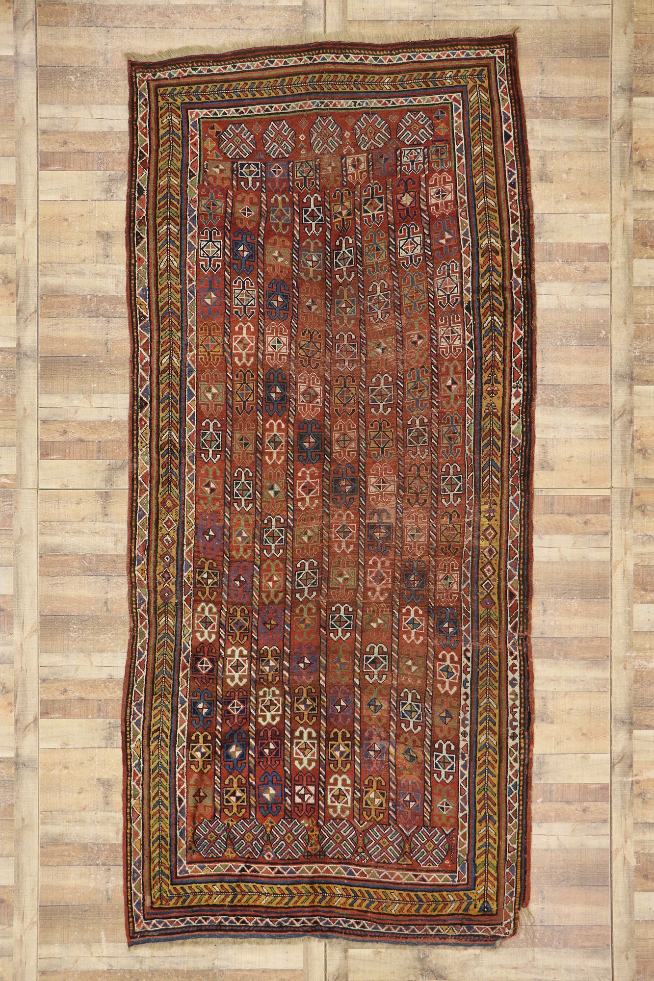 6 x 13 Antique Afghan Bashir Rug 78010