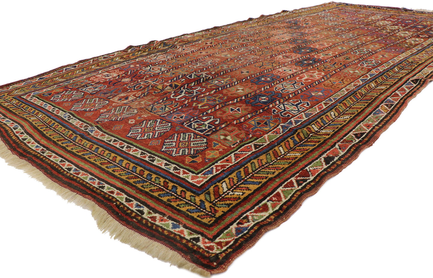 6 x 13 Antique Afghan Bashir Rug 78010