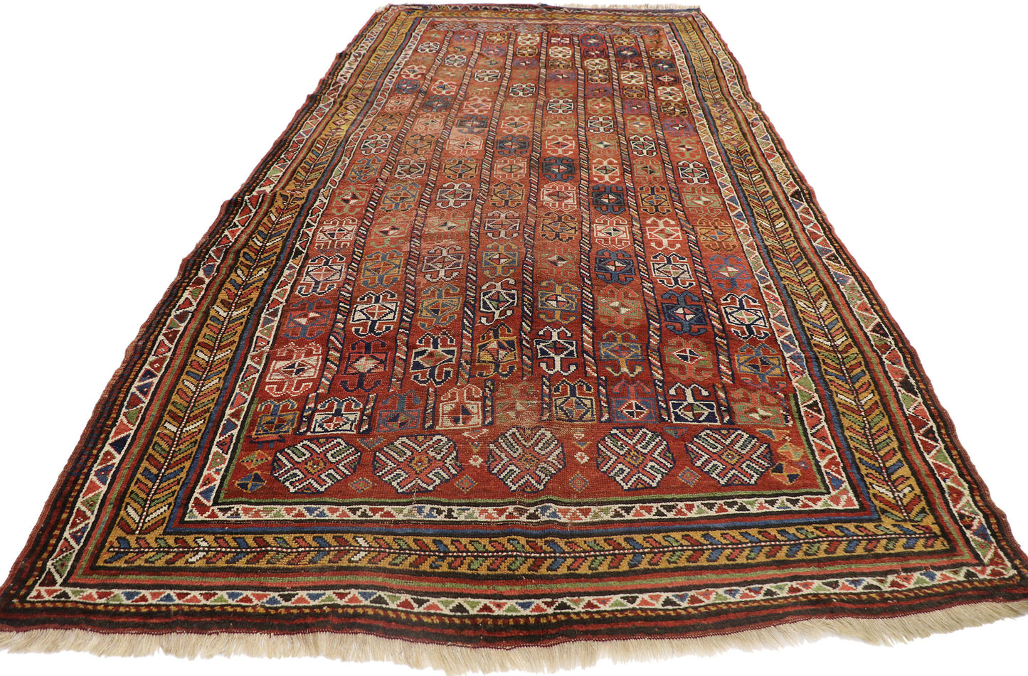 6 x 13 Antique Afghan Bashir Rug 78010