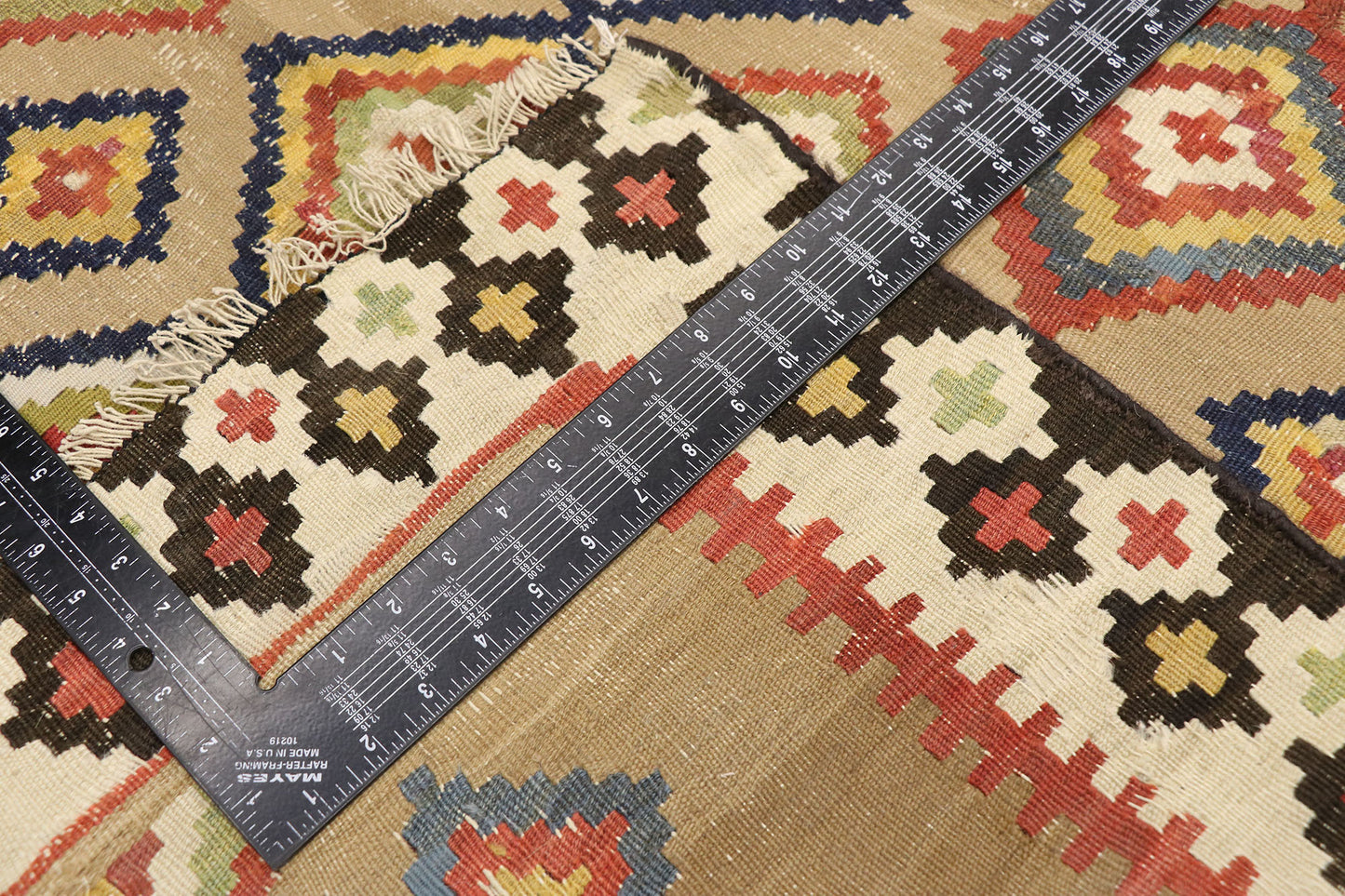 4 x 15 Vintage Turkish Kilim Rug 78016