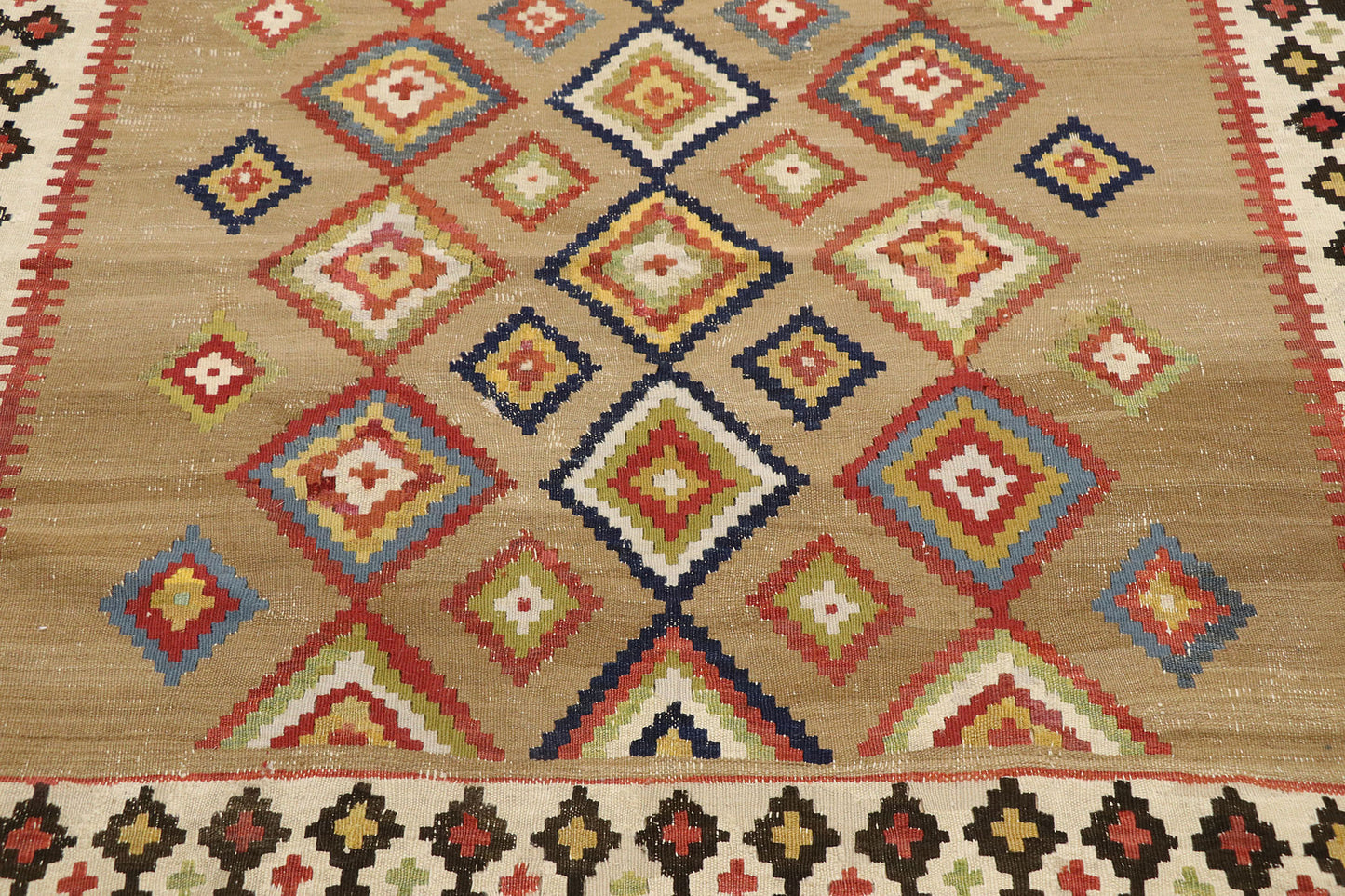 4 x 15 Vintage Turkish Kilim Rug 78016