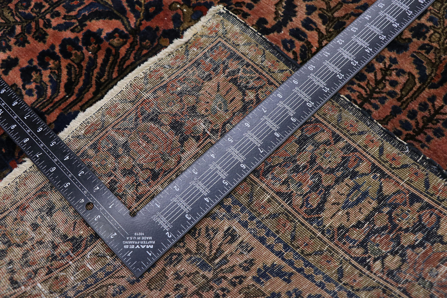 4 x 7 Antique Persian Sarouk Rug 78029