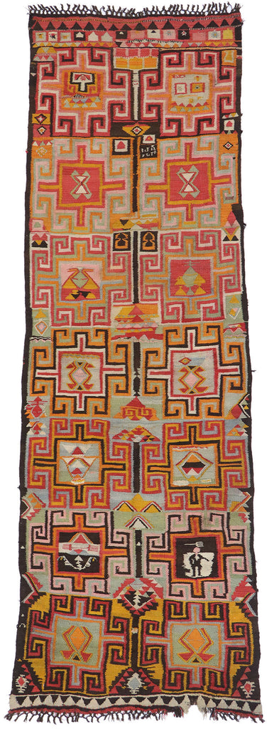 4 x 12 Vintage Turkish Kilim Rug 78030