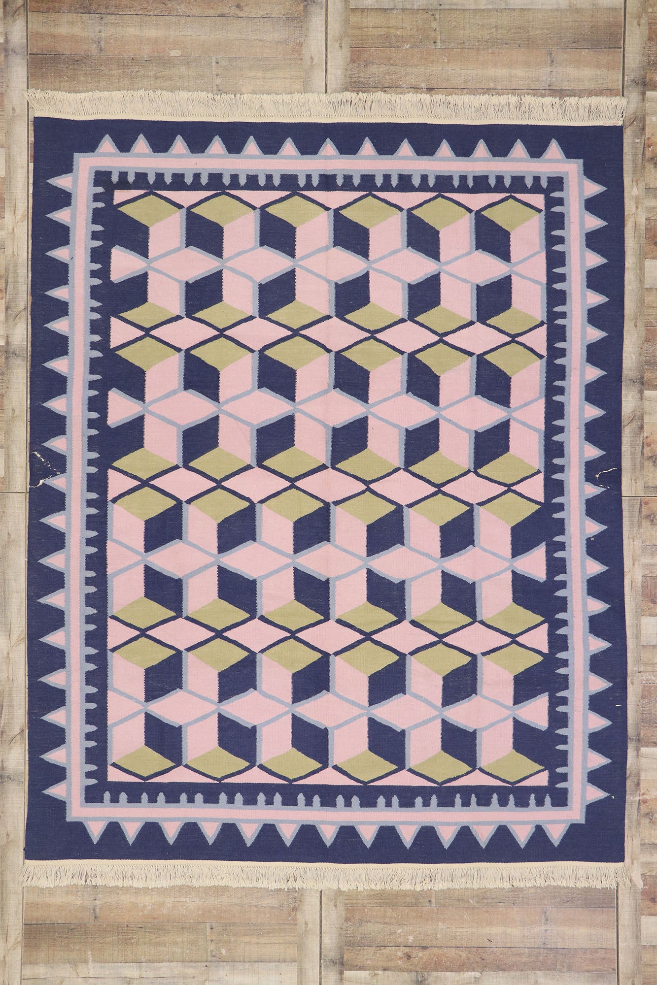 8 x 10 Vintage Chinese Kilim Rug 78035