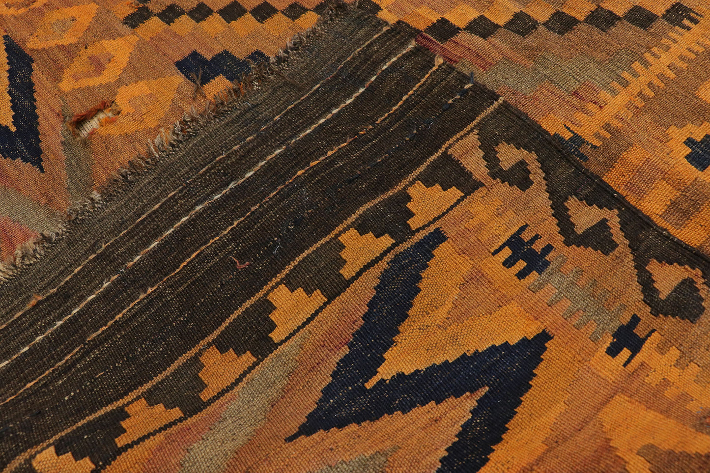 8 x 14 Vintage Afghan Kilim Rug 78038