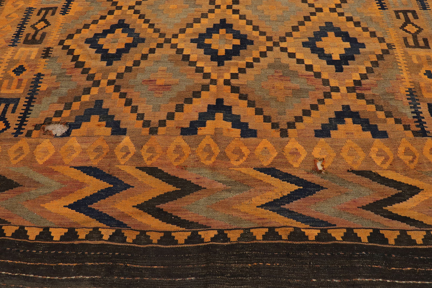 8 x 14 Vintage Afghan Kilim Rug 78038