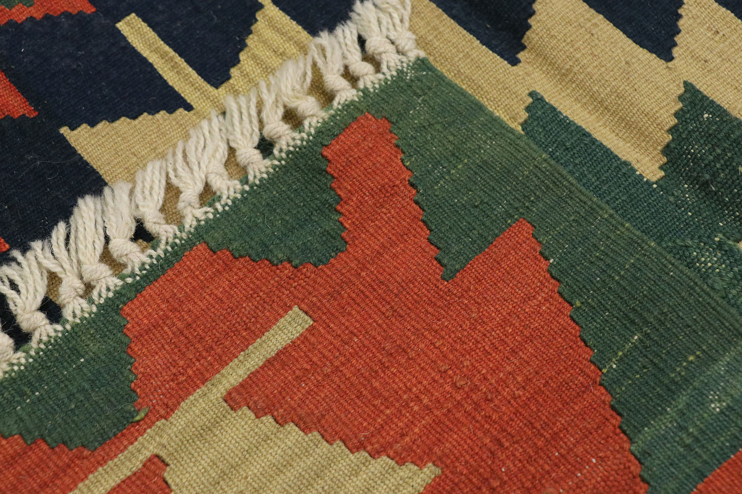 3 x 8 Vintage Persian Shiraz Kilim Runner 78044